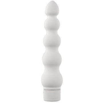 White Nights 7 inches Ribbed Vibrator