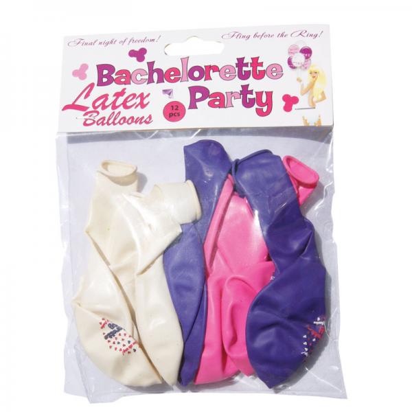 Bachelorette Party Balloons (12pc) Asst,