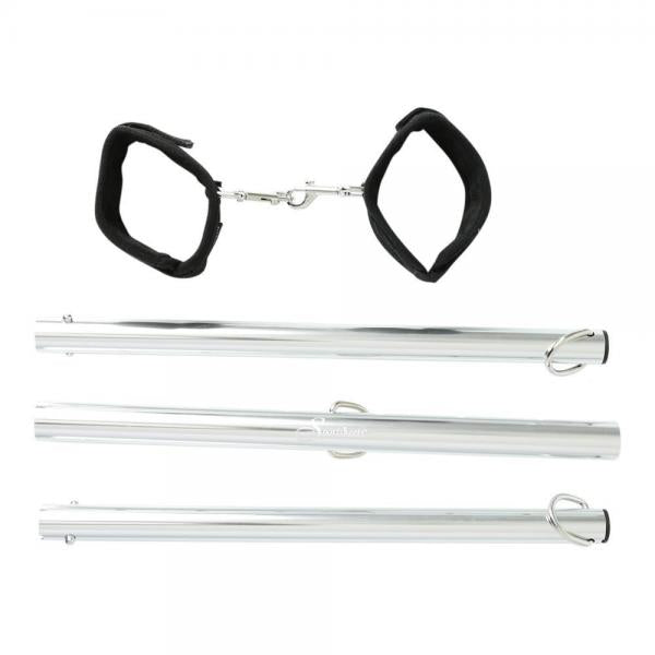 Expand Spreader Bar &amp; Cuffs Set Aluminum Silver