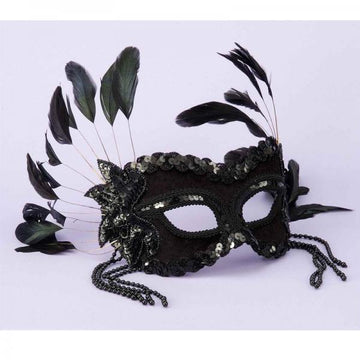 Fantasy Half Mask-black