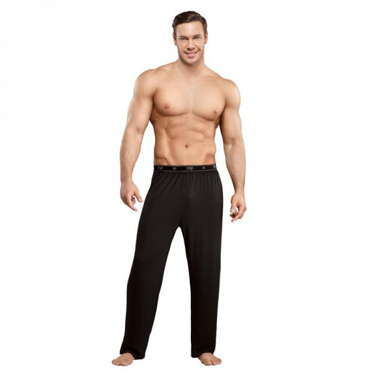 Male Power Bamboo Lounge Pants Black Large