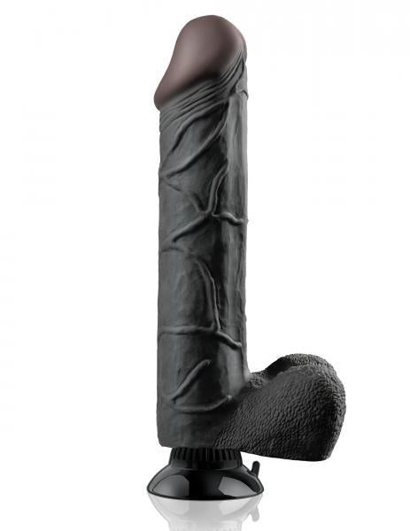 Real Feel Deluxe No.12 Black Vibrating Dildo