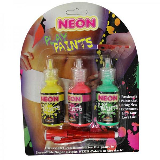 Neon Body Paints 3pk Card