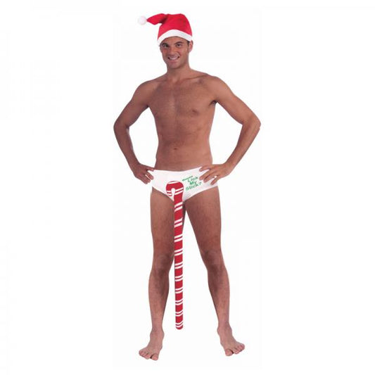 Candy Cane Stud Undies Wanna Lick My Stick