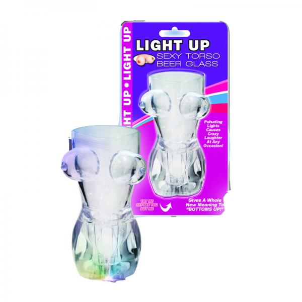 Light Up Boobie Torso Beer Glass