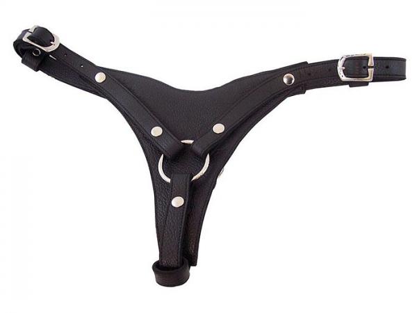 Rouge Female Dildo Harness Black