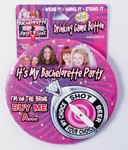 Bachelorette Drinking Game Jumbo Button