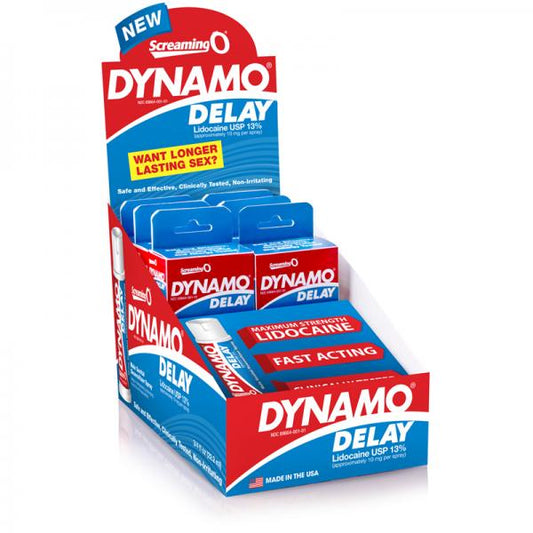 Screaming O Dynamo Delay Spray 0.75oz Counter Display Of 6