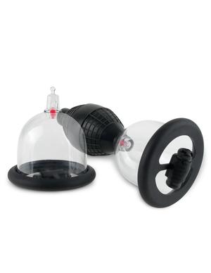 Fetish Fantasy Vibrating Nipple Pleasure Cups Black