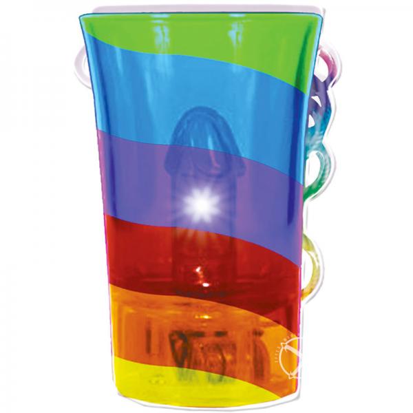 Light Up Rainbow Pecker Shot Glass