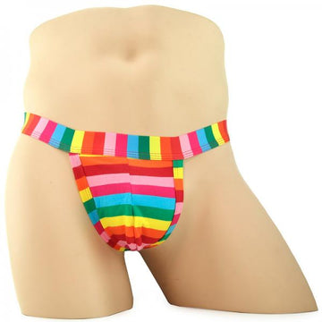 Rainbow Men&#039;s Thong One Size