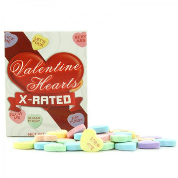 Valentines X Rated Heart Candy W/assorted Sayings - 24 Boxes/display