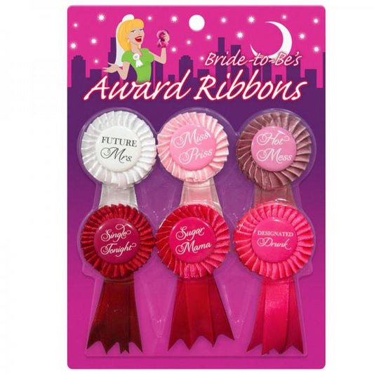 Bride To Be Award Ribbons 6 Pack