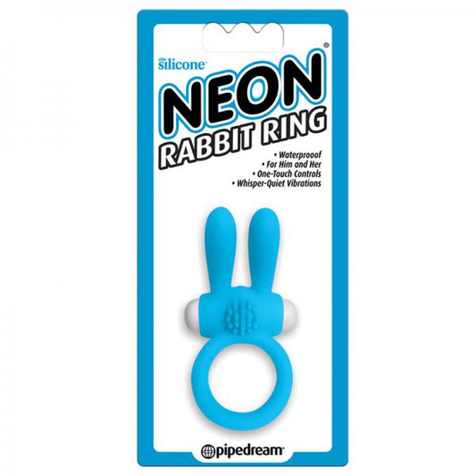 Neon Rabbit Ring Blue