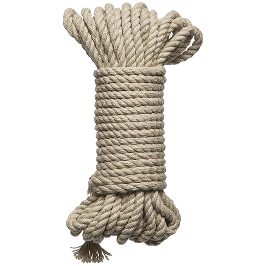 Kink Bind & Tie Hemp Bondage Rope 30 Feet Natural