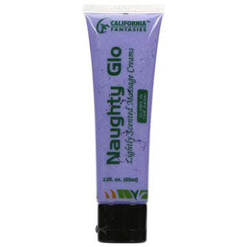 Naughty Glo Glow In The Dark Massage Creams 2.2oz Tube (purple) Lavender