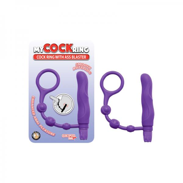 My Cockring With Ass Blaster Purple