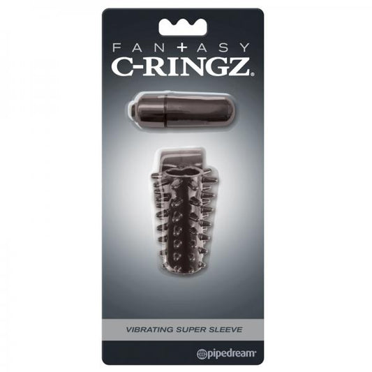 Fcr - Fantasy C-ringz Vibrating Super Sleeve Black