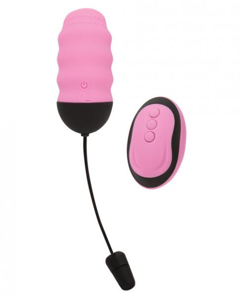 Simple &amp; True Vibrating Remote Control Tongue Pink