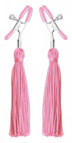 Tickle Me Pink Nipple Clamps Tassels