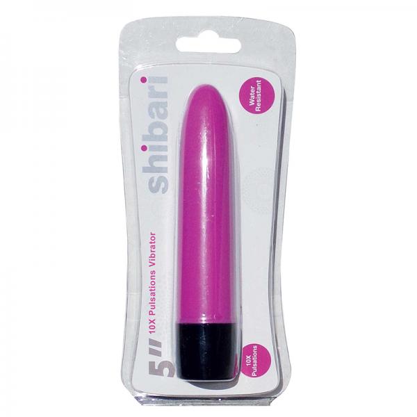 Shibari 10X Pulsations Vibrator 5 inches Pink