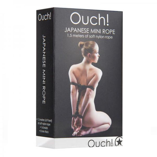 Ouch! Japanese Mini Rope - 1.5m - Black