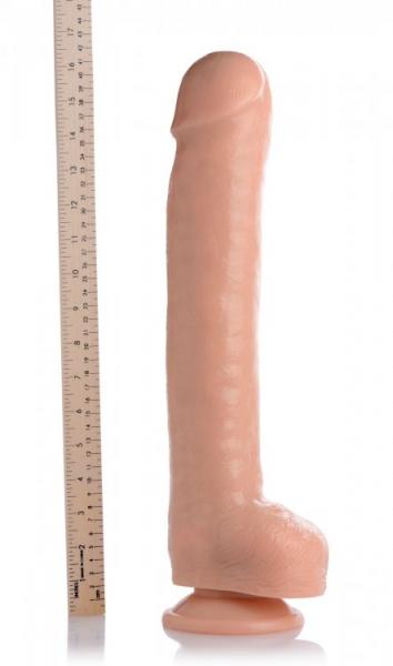 The Destroyer Huge 16.5 Inches Dildo Beige