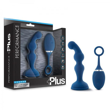 Performance Plus - Cannon - Rechargeable Anal Plug - Blue