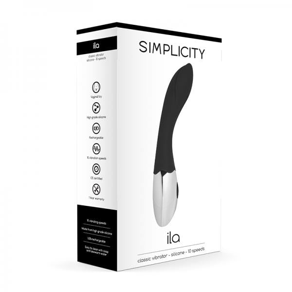 Simplicity Ila Classic Vibrator - Black