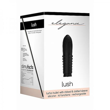 Elegance Lush Turbo Rechargeable Bullet - Black