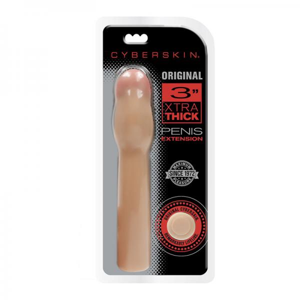 Cyberskin Original 3 Inch Xtra Thick Penis Extension Light