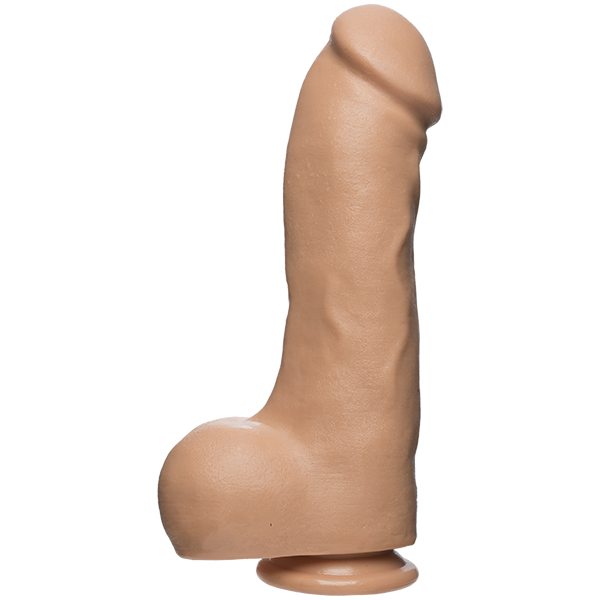 The D Master D 12 inches Dildo with Balls Firmskyn Beige