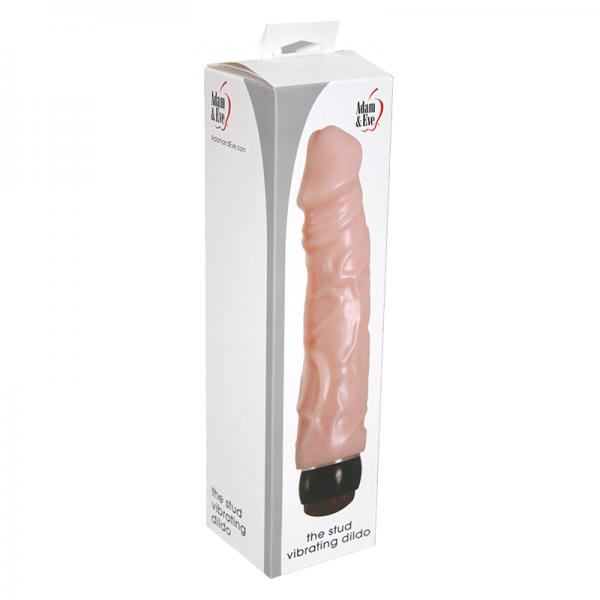 A&amp;e The Stud Vibrating Dildo 9in Multi Speed Waterproof