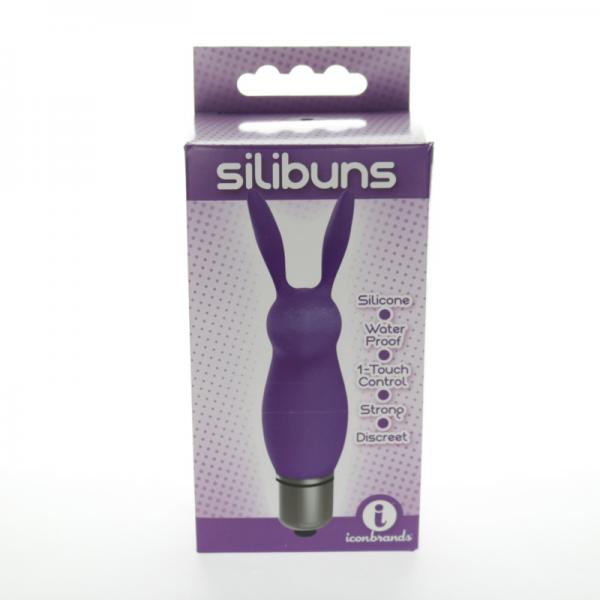 The 9&#039;s Silicone Bunny Bullet Purple