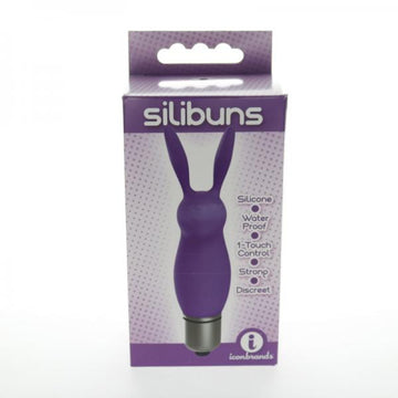 The 9&#039;s Silicone Bunny Bullet Purple