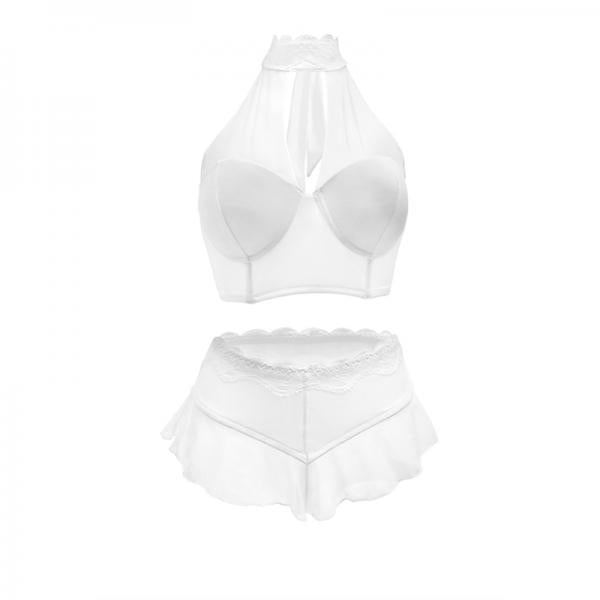 Jennifer Halter Top And Panty Powder White Medium