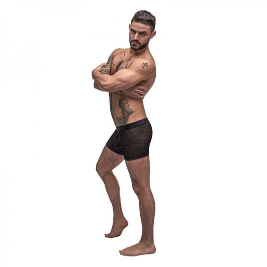 Male Power Airotic Mesh Enhancer Short Black Medium