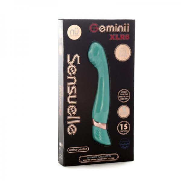 Sensuelle Geminii Xlr8 14 Func Double Motor Vibe Electric Blue