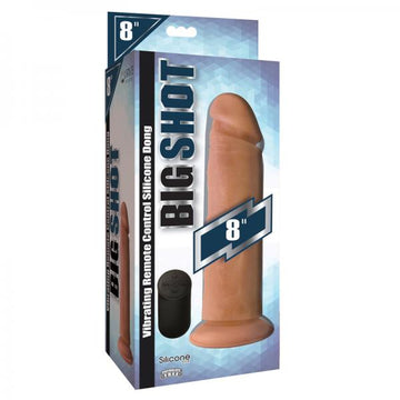 Big Shot Silicone Vibrating Dong Light 8in