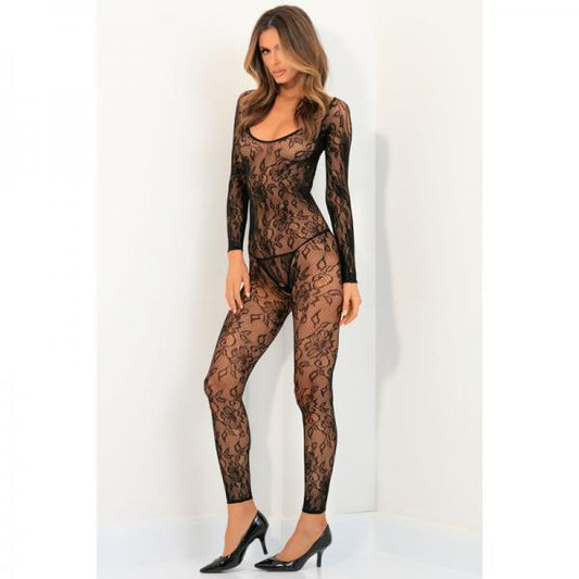 Body Up Crotchles Bodystocking Black M/l