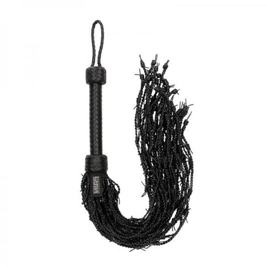 Ouch! Pain - Saddle Leather Barbed Wire Flogger