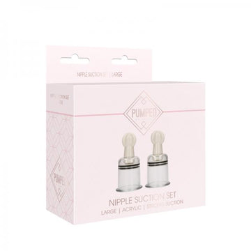 Pumped - Nipple Suction Sets Large - Rose