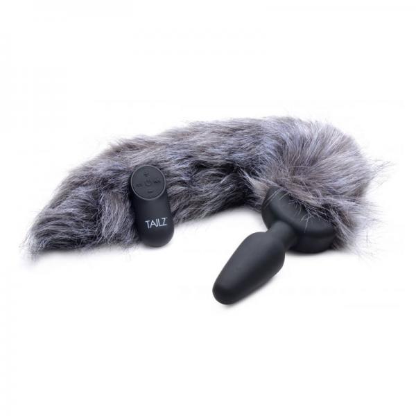 Tz Vibrating Gray Fox Tail