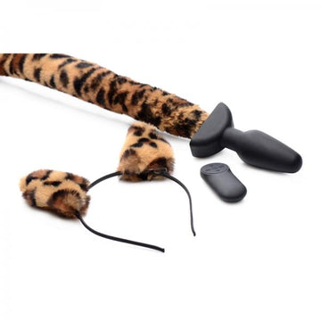 Tz Moving &amp; Vibrating Leopard Tail