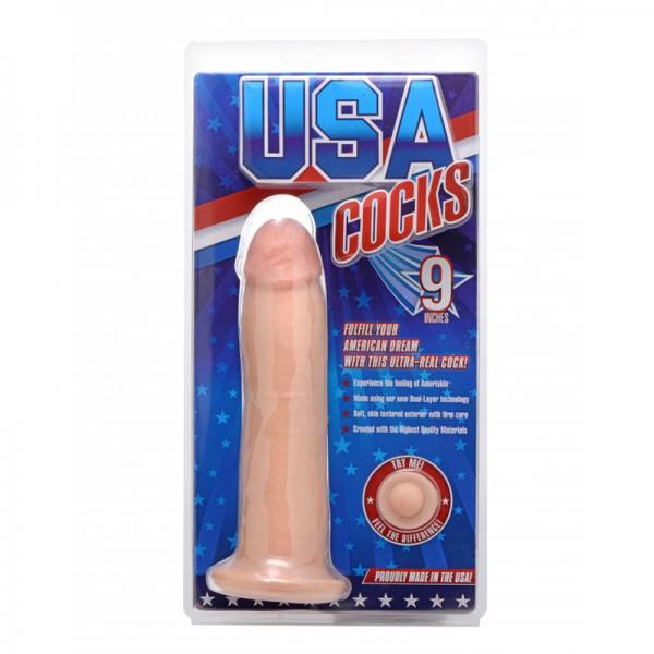 9&quot; Dildo Without Balls - Light