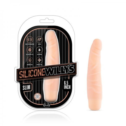 Silicone Willy's Slim 6.5" Dildo Vanilla