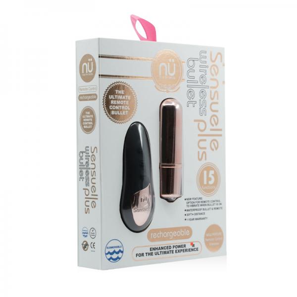 Sensuelle Remote Control Wireless Bullet Plus - Rose Gold