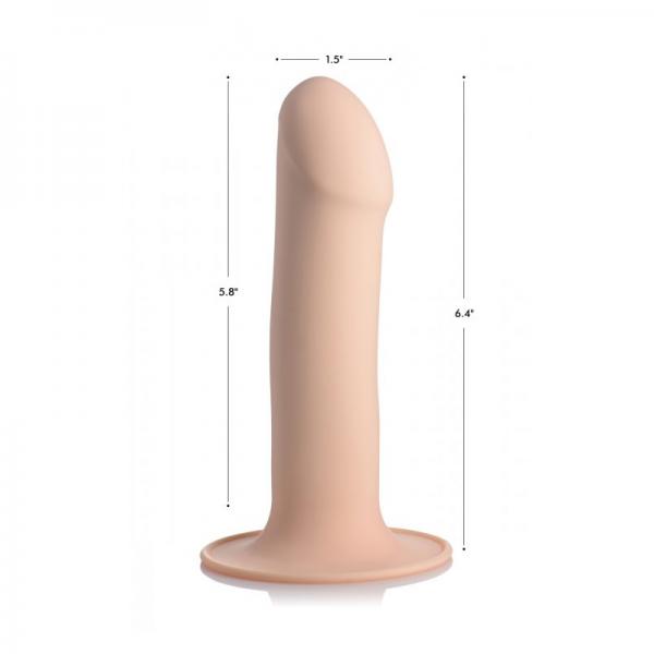 Squeezable Phallic Dildo - Flesh