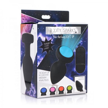 Silicone Vibrating Led Plug - Medium