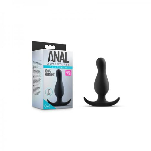 Anal Adventure Platinum Curve Plug Black